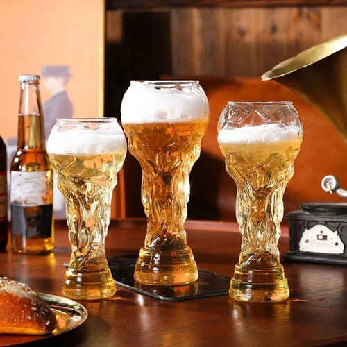 Football trophy beer - beer, cup