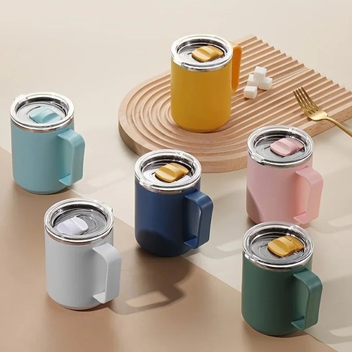 Stainless steel thermos mug - stainless,