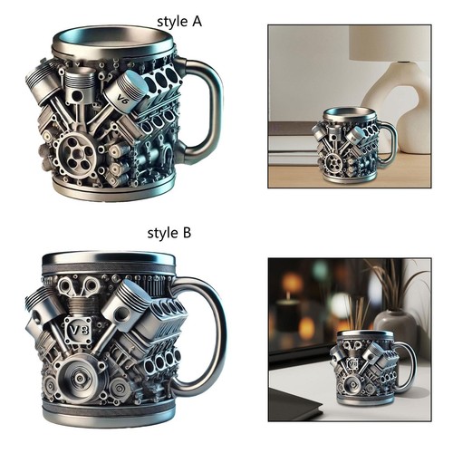Stainless steel mug - steel,