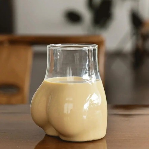 Funny butt glass coffee - butt,