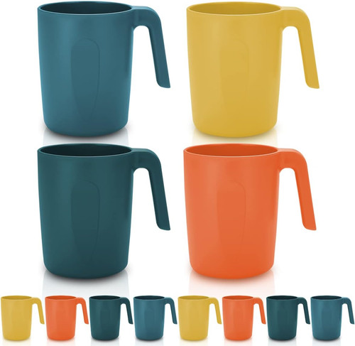 Plastic mug set pieces - plastic,