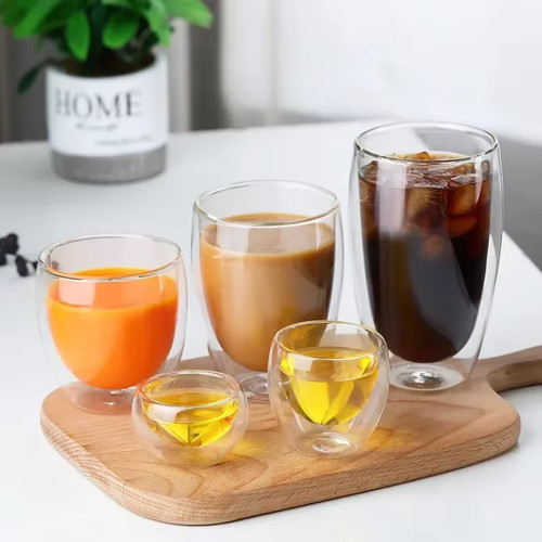 Double wall glass cup - cup, heat