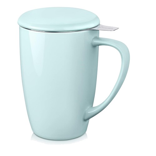 Porcelain tea cup - cup, infuser