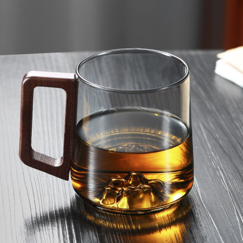 450ml glass water drinking cup - water,