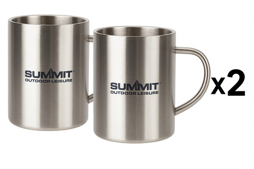 Summit stainless steel mug - stainless, |