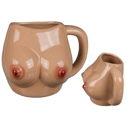 Novelty boob ceramic - ceramic, mug