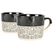 2x Black 450ml Dipped Dash