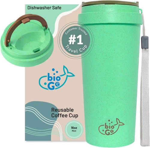 Biogo 450ml mint travel coffee - biogo,