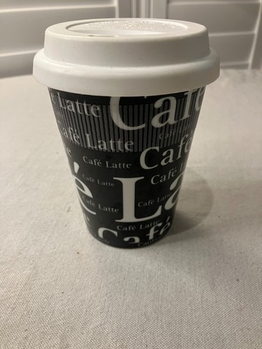 Ceramic travel mug with - travel,