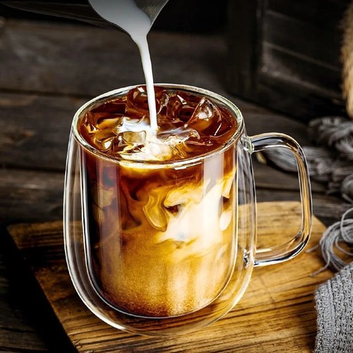 Double wall glass - wall, coffee