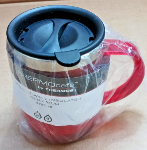 Translucent desk mug red - translucent,